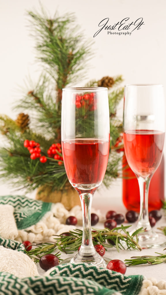 Limited PLR Christmas Mimosa (AKA Poinsettia Cocktail or Cranberry Mimosa)