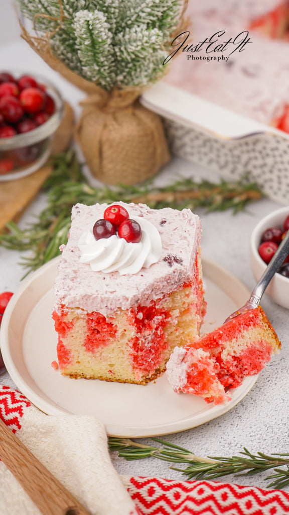 Limited PLR Cranberry Poke Cake