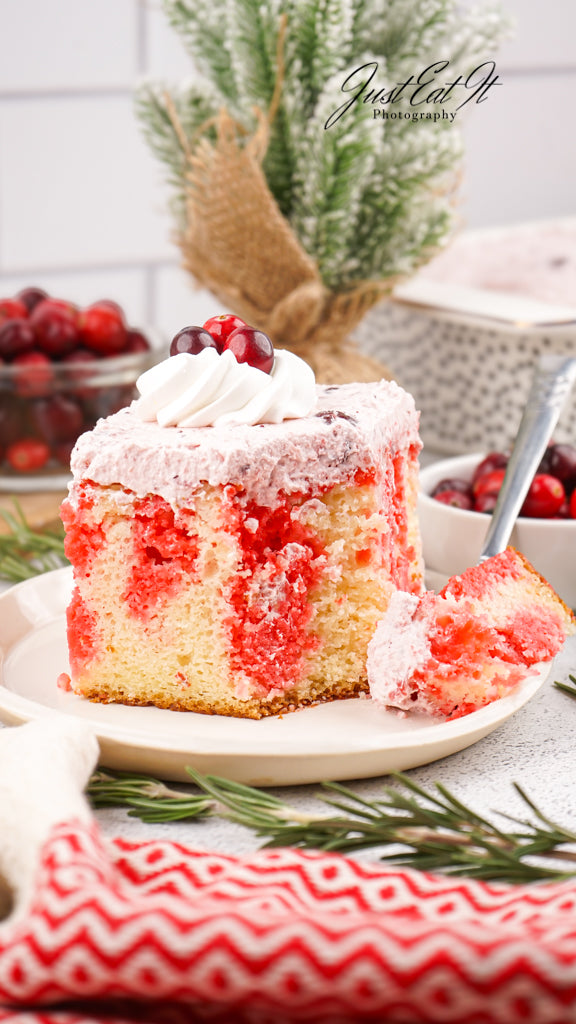 Limited PLR Cranberry Poke Cake