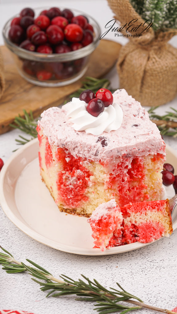Limited PLR Cranberry Poke Cake
