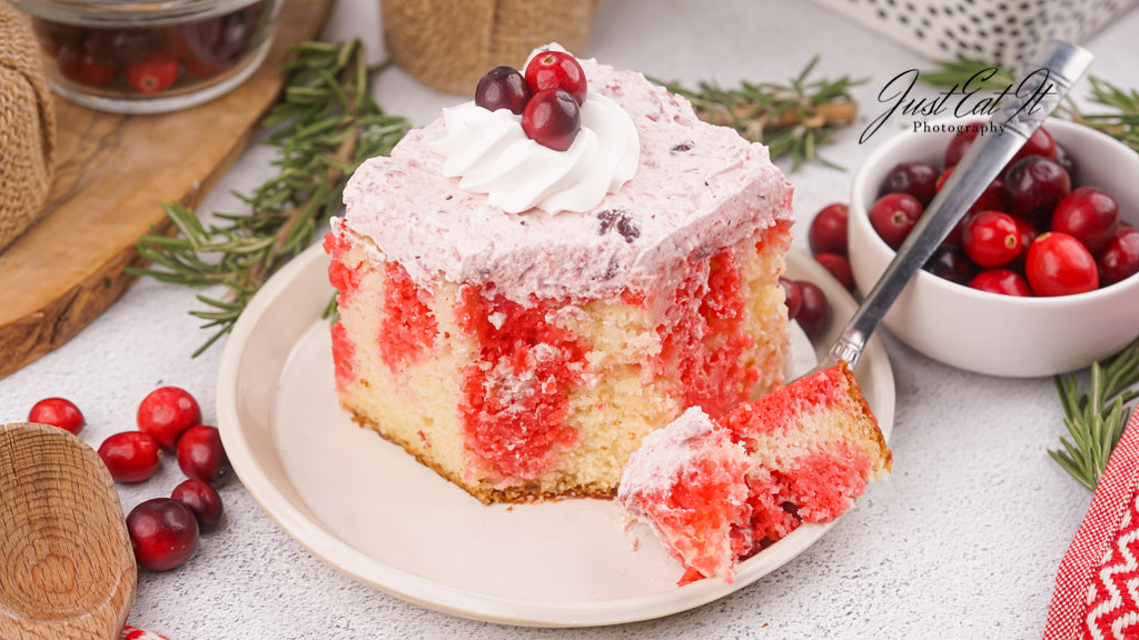 Limited PLR Cranberry Poke Cake