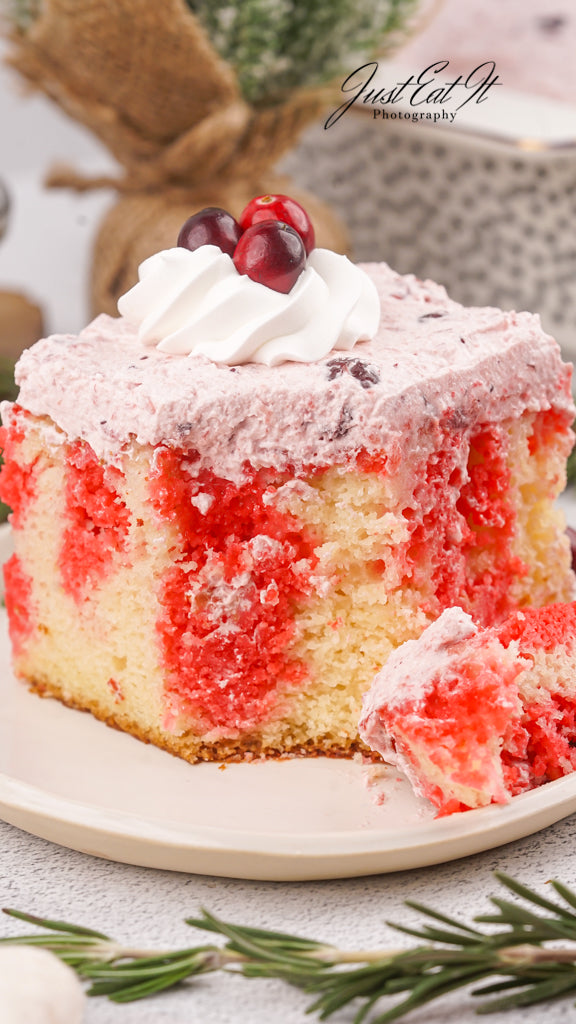 Limited PLR Cranberry Poke Cake