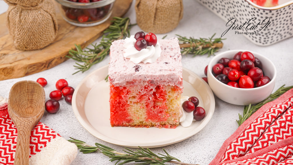 Limited PLR Cranberry Poke Cake