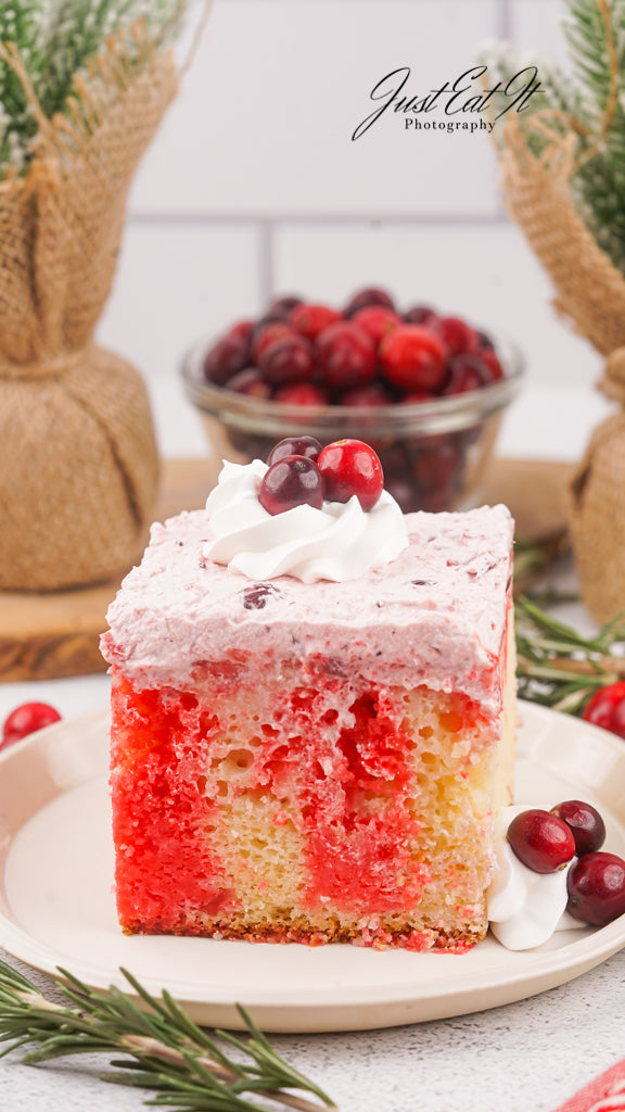 Limited PLR Cranberry Poke Cake