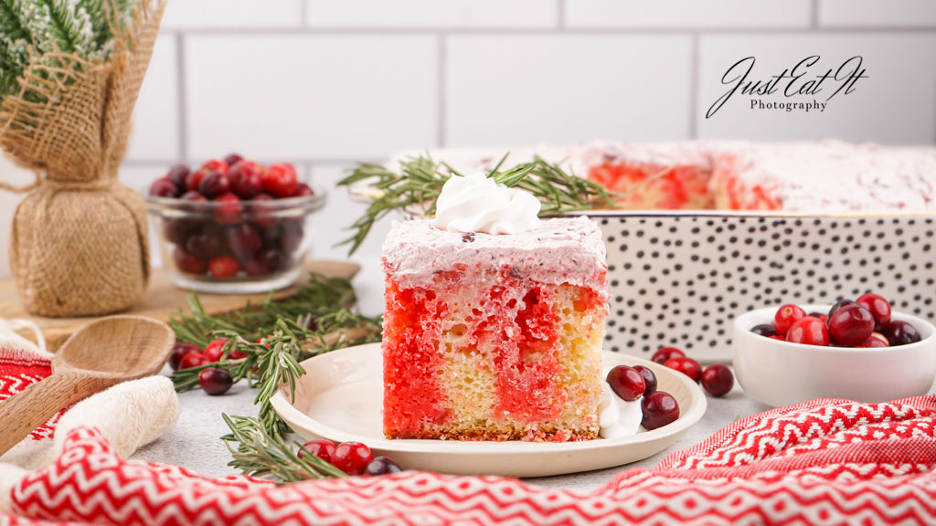 Limited PLR Cranberry Poke Cake