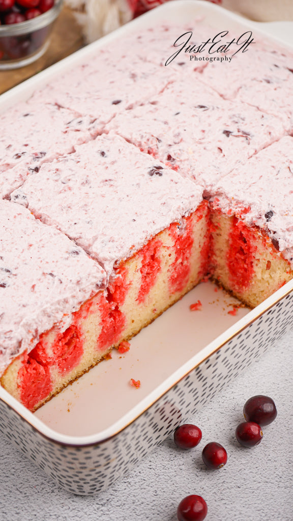 Limited PLR Cranberry Poke Cake
