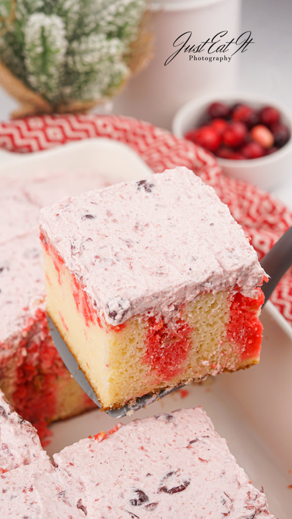 Limited PLR Cranberry Poke Cake