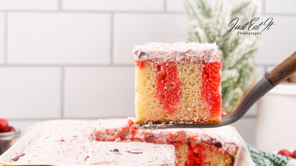 Limited PLR Cranberry Poke Cake