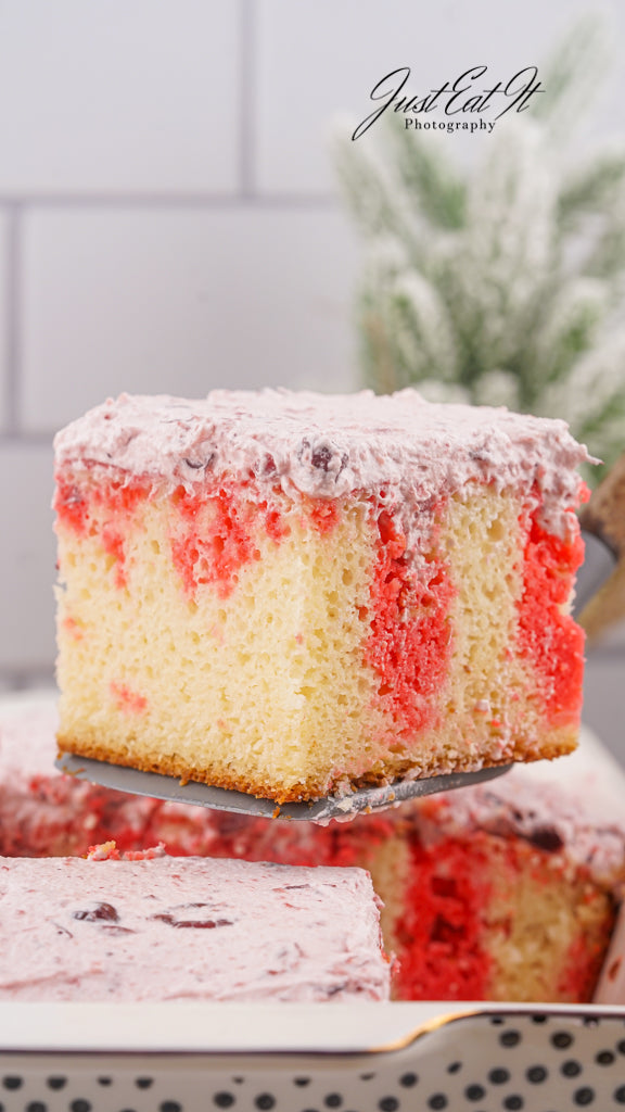 Limited PLR Cranberry Poke Cake