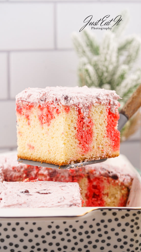 Limited PLR Cranberry Poke Cake
