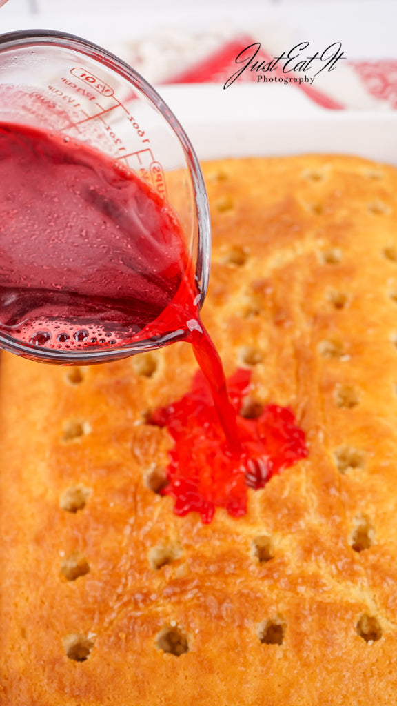Limited PLR Cranberry Poke Cake
