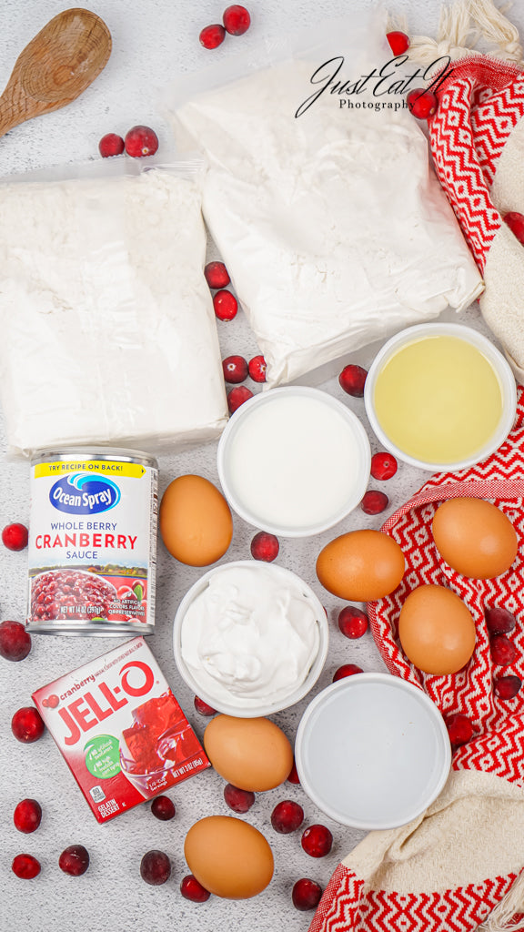 Limited PLR Cranberry Poke Cake