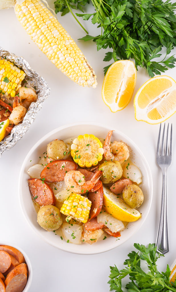 Exclusive Shrimp Boil Foil Packets