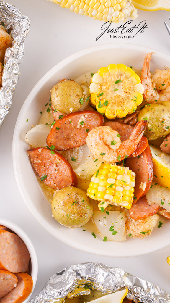 Exclusive Shrimp Boil Foil Packets