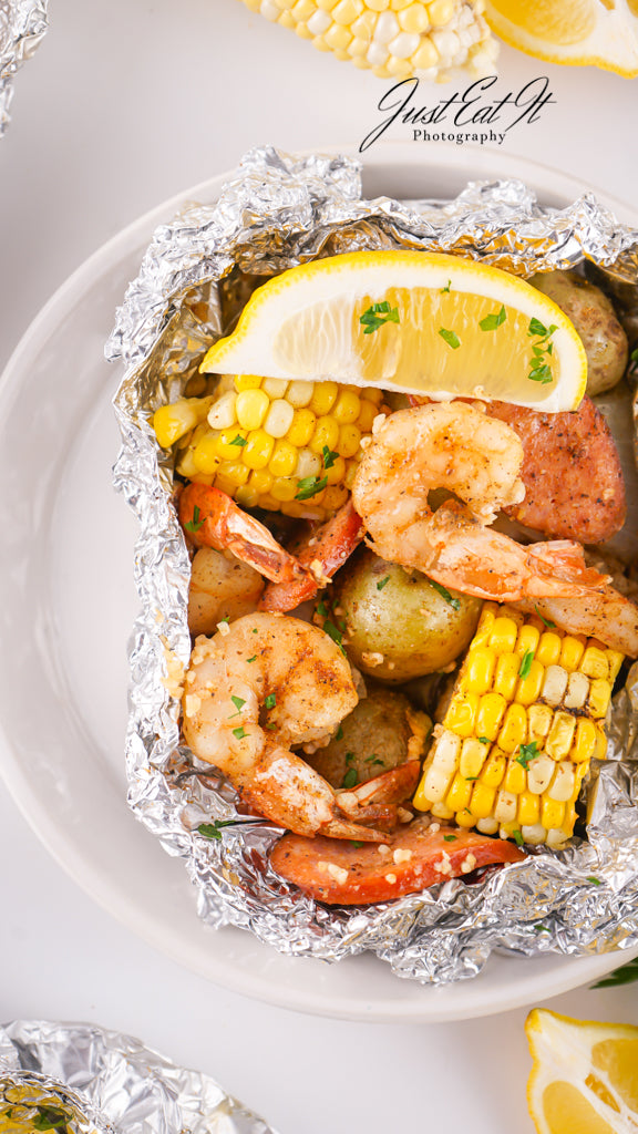 Exclusive Shrimp Boil Foil Packets