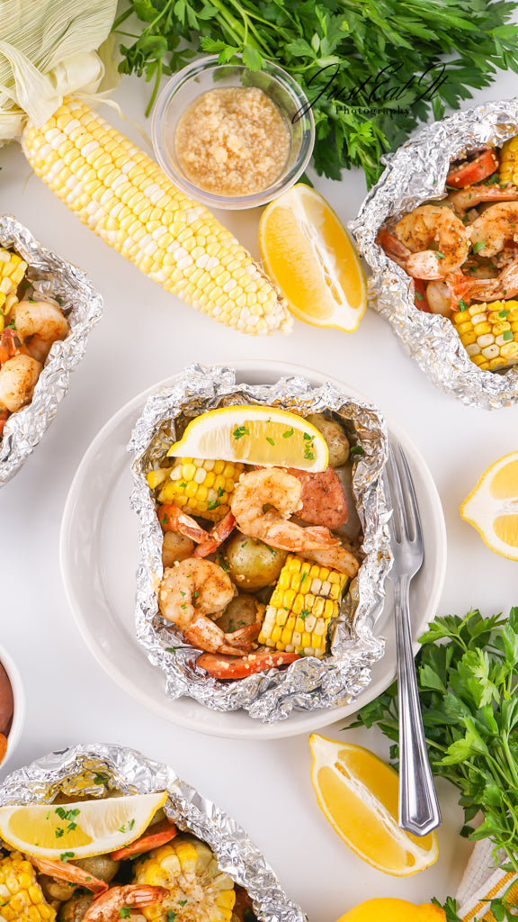 Exclusive Shrimp Boil Foil Packets