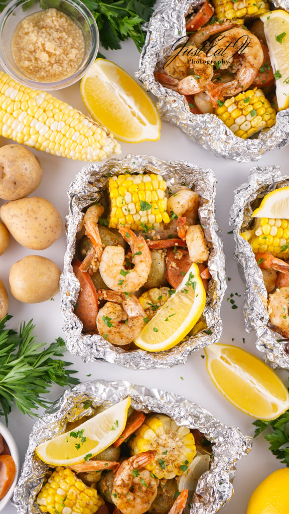 Exclusive Shrimp Boil Foil Packets