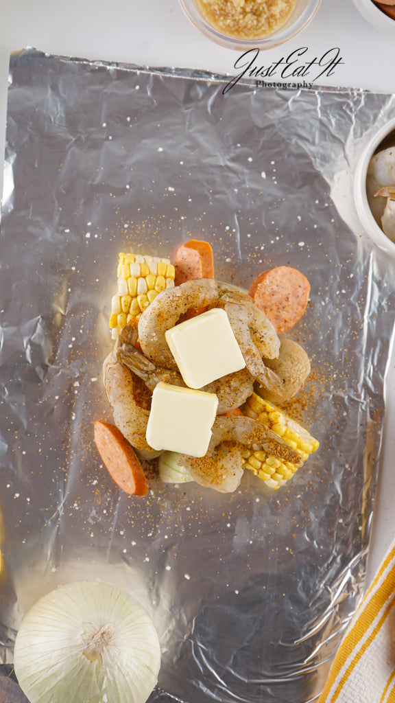 Exclusive Shrimp Boil Foil Packets