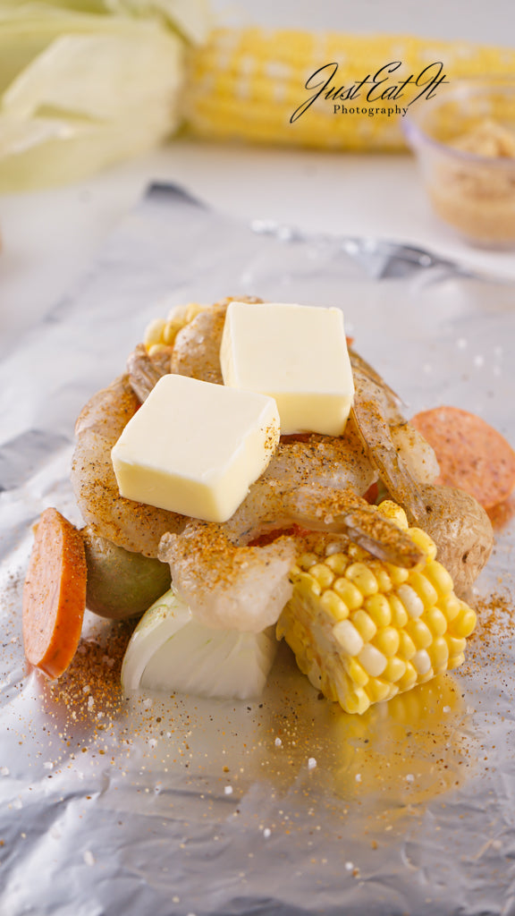 Exclusive Shrimp Boil Foil Packets