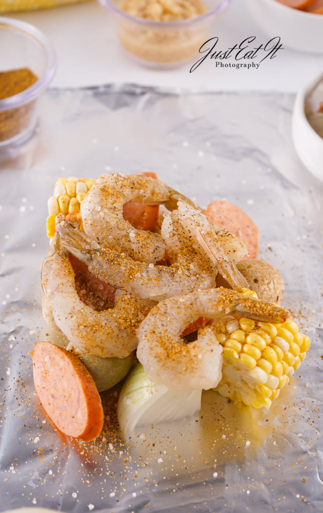 Exclusive Shrimp Boil Foil Packets