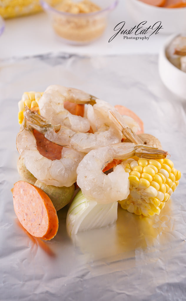Exclusive Shrimp Boil Foil Packets