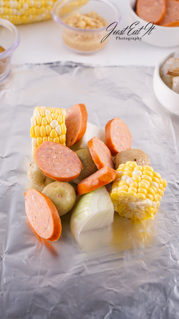 Exclusive Shrimp Boil Foil Packets
