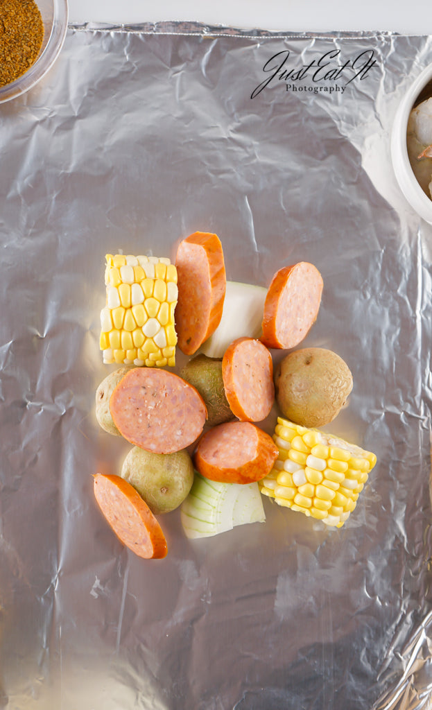 Exclusive Shrimp Boil Foil Packets