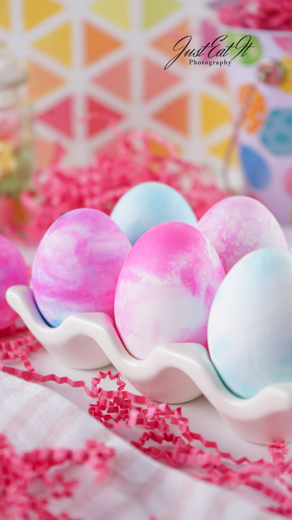 Limited PLR Dyed Eggs Using Shaving Cream