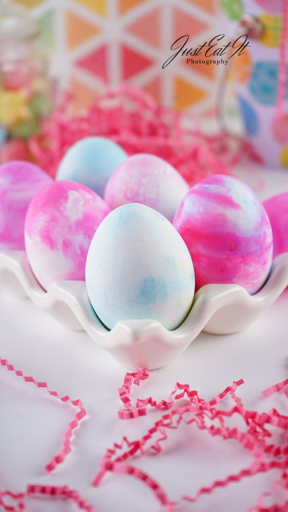 Limited PLR Dyed Eggs Using Shaving Cream