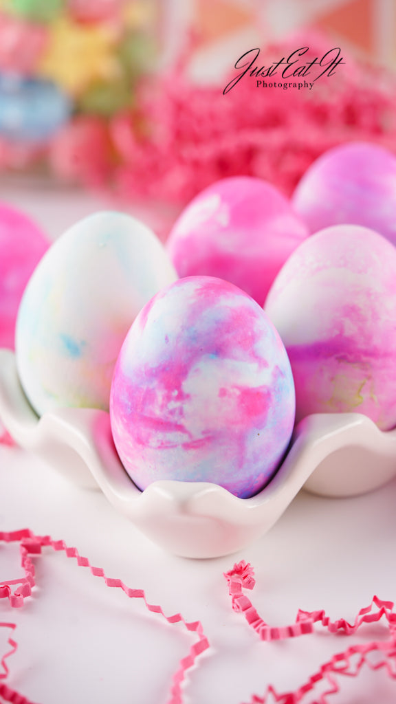 Limited PLR Dyed Eggs Using Shaving Cream