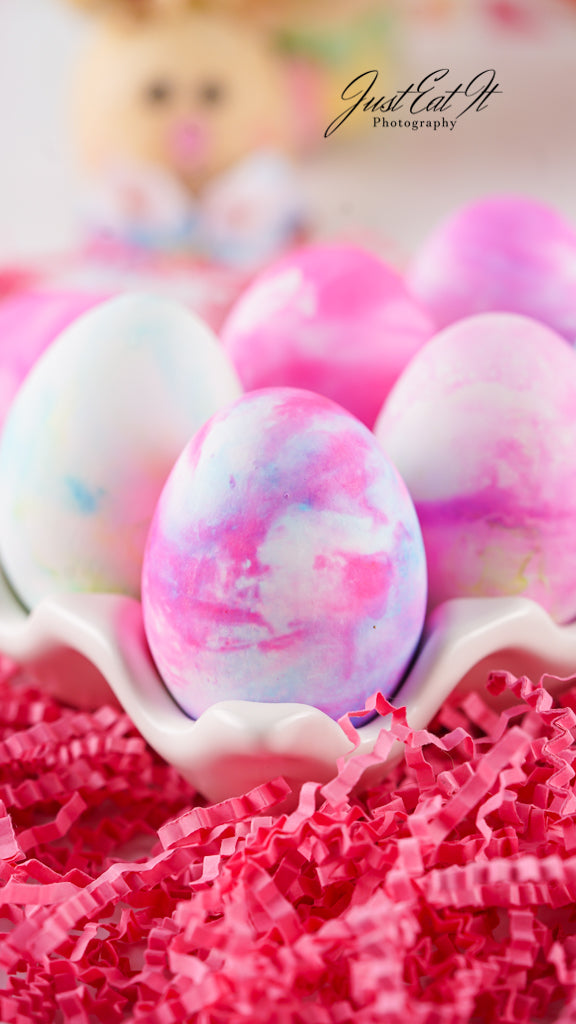 Limited PLR Dyed Eggs Using Shaving Cream