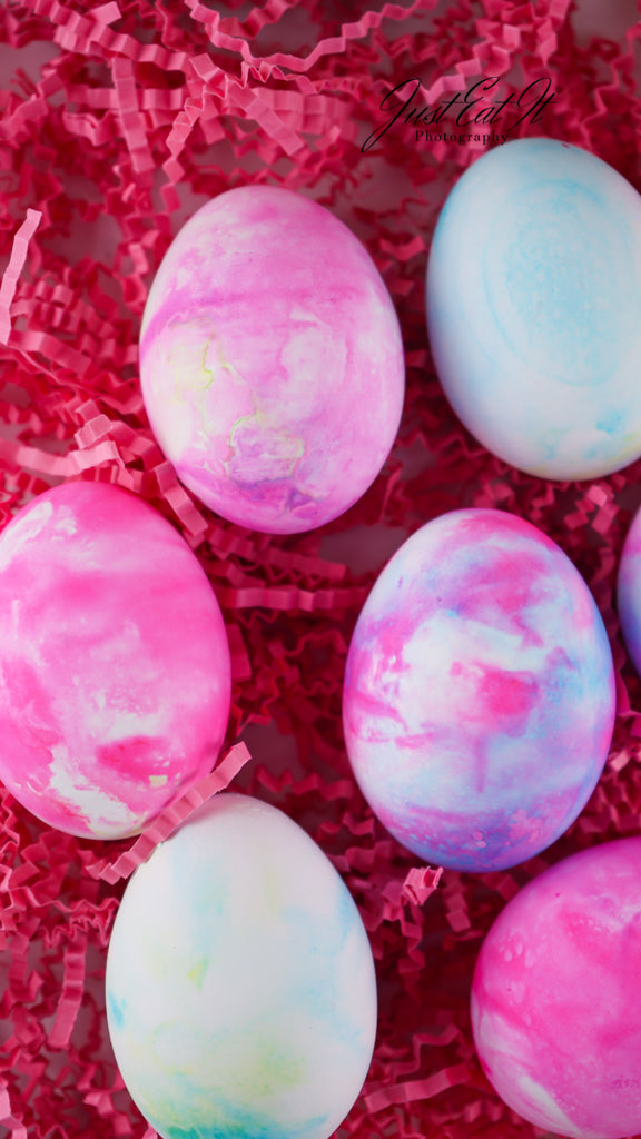 Limited PLR Dyed Eggs Using Shaving Cream