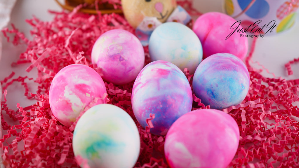 Limited PLR Dyed Eggs Using Shaving Cream