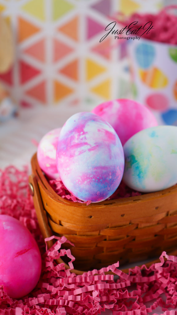 Limited PLR Dyed Eggs Using Shaving Cream