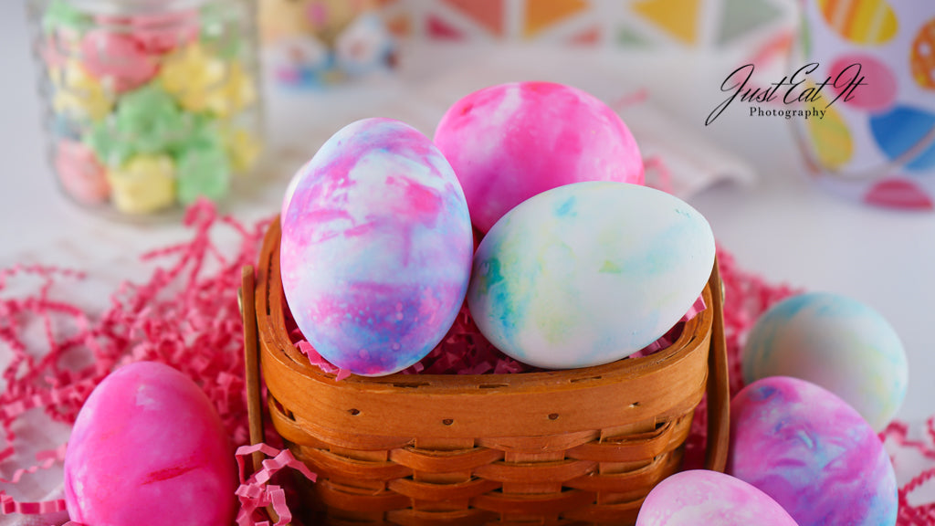 Limited PLR Dyed Eggs Using Shaving Cream