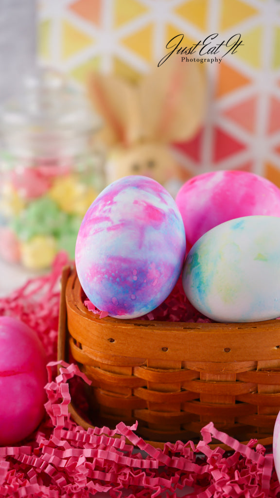 Limited PLR Dyed Eggs Using Shaving Cream