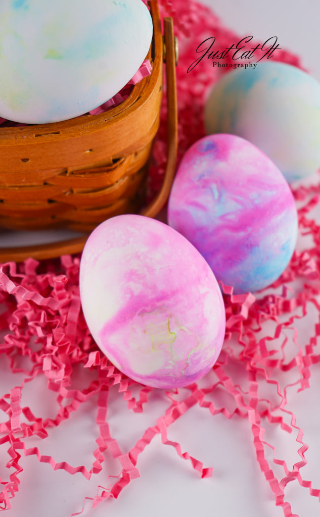 Limited PLR Dyed Eggs Using Shaving Cream