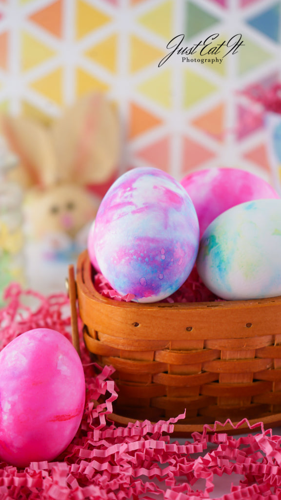 Limited PLR Dyed Eggs Using Shaving Cream