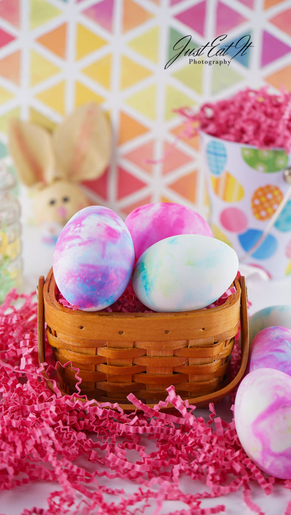 Limited PLR Dyed Eggs Using Shaving Cream