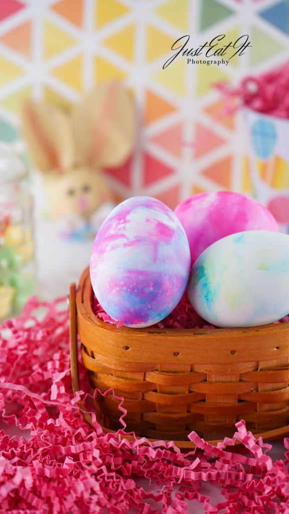 Limited PLR Dyed Eggs Using Shaving Cream