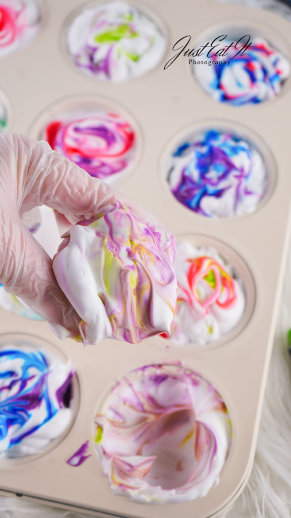 Limited PLR Dyed Eggs Using Shaving Cream