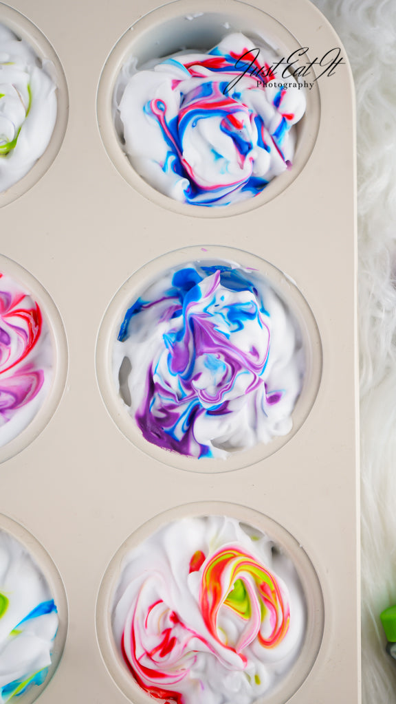 Limited PLR Dyed Eggs Using Shaving Cream