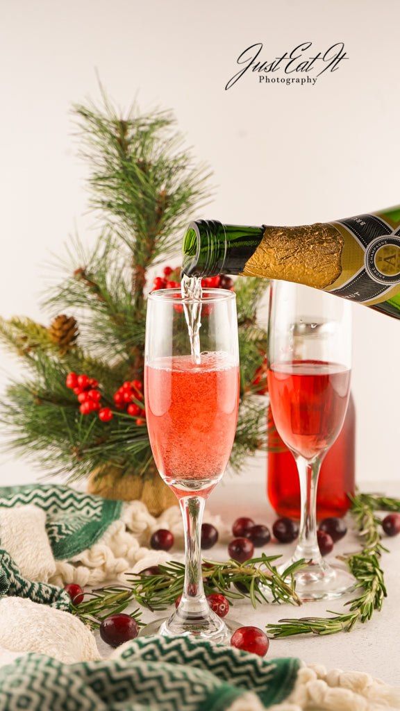 Limited PLR Christmas Mimosa (AKA Poinsettia Cocktail or Cranberry Mimosa)