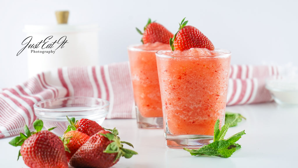 Agua Fresca de Morango Congelado PLR Limitada OU Daiquiri de Morango Virgem