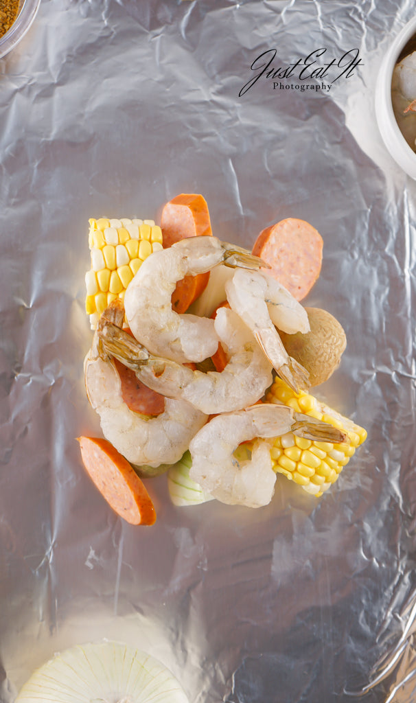 Exclusive Shrimp Boil Foil Packets