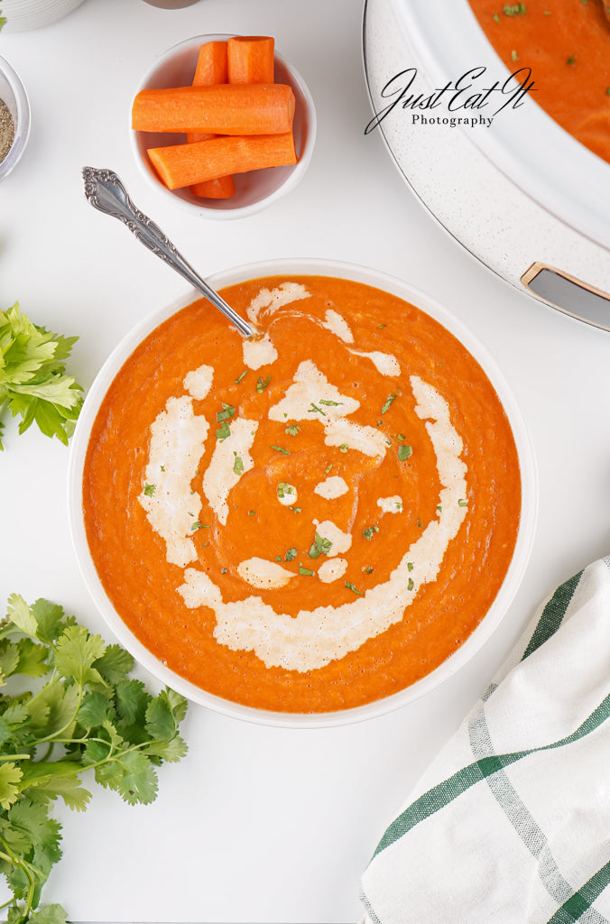 Exclusive Crockpot Carrot Soup (with ginger)