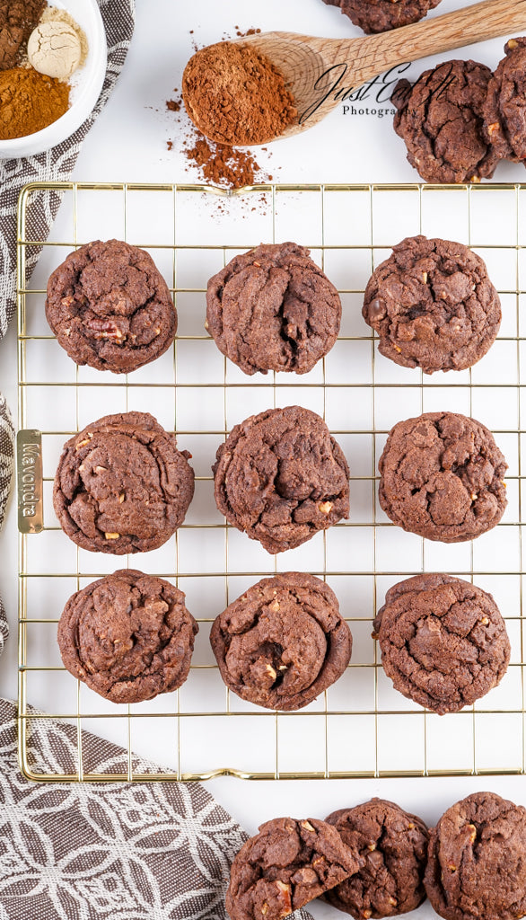 Limited PLR Double Dark Chocolate Pecan Drop Cookies (Finals Only)