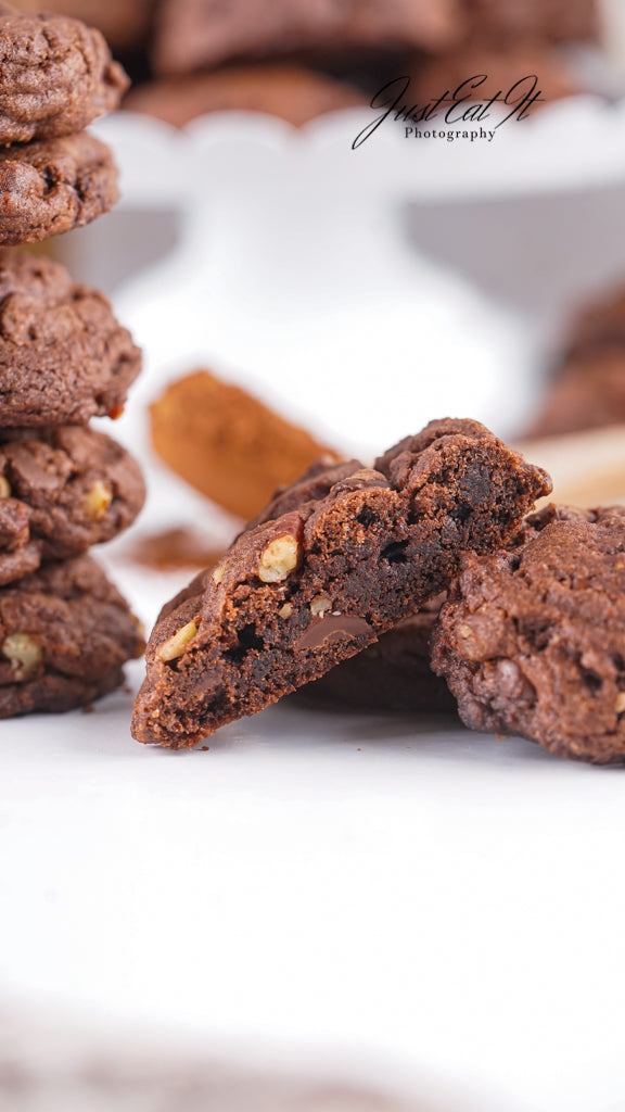 Limited PLR Double Dark Chocolate Pecan Drop Cookies (Finals Only)