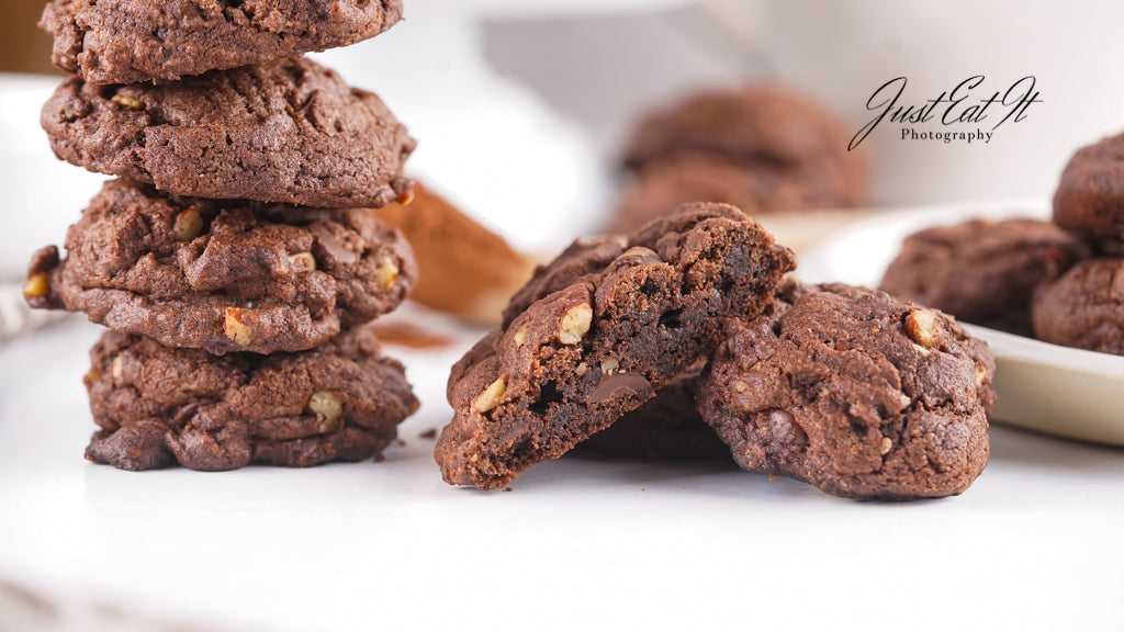 Limited PLR Double Dark Chocolate Pecan Drop Cookies (Finals Only)