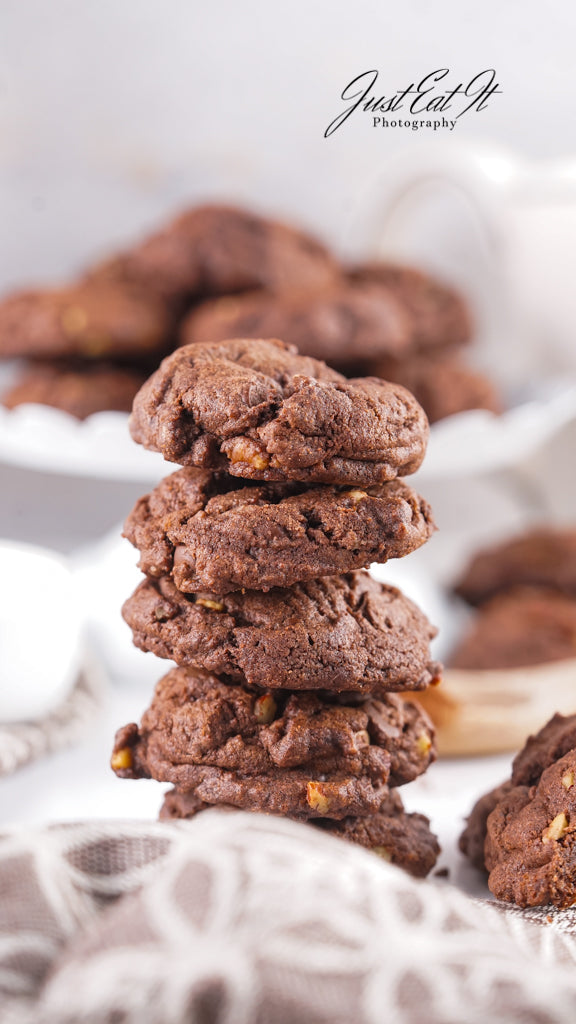 Limited PLR Double Dark Chocolate Pecan Drop Cookies (Finals Only)